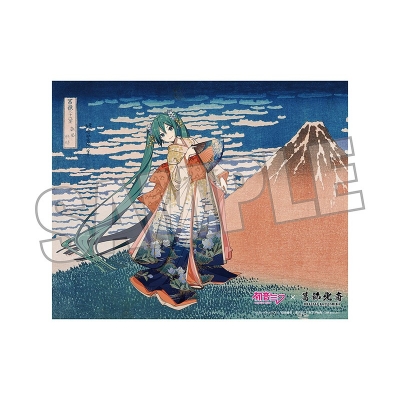 【グッズ-置きもの】初音ミク×葛飾北斎 iXima キャンバスアート 凱風快晴