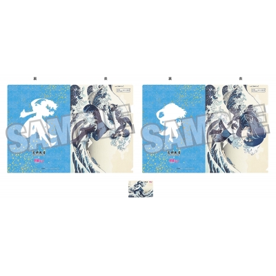 【グッズ-セットもの】葛飾北斎×初音ミク Rella A4クリアファイル2枚セット+カード KAITO 神奈川沖浪裏