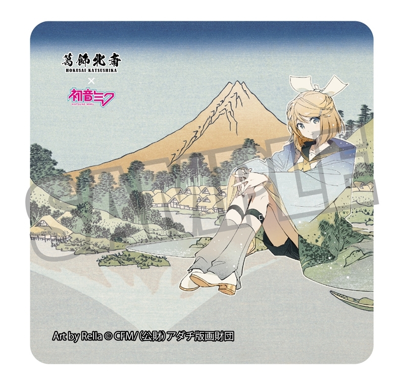 【Goods-Sticker】Katsushika Hokusai × Hatsune Miku Rella Sticker Kagamine Rin Koshu Misaka Suimen