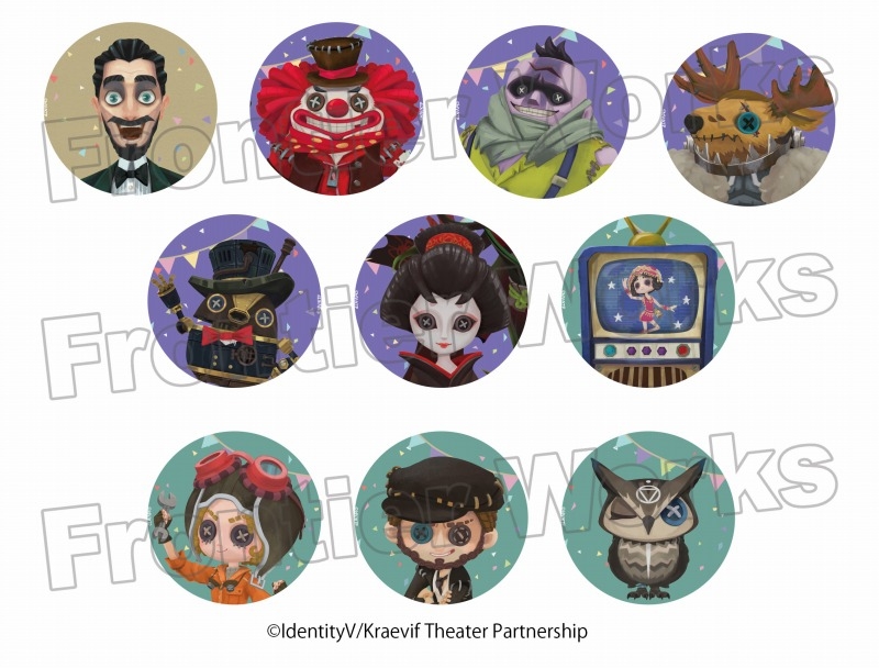 【グッズ-バッチ】Identity V ARNOLD & PUPPETS トレーディング缶バッジ