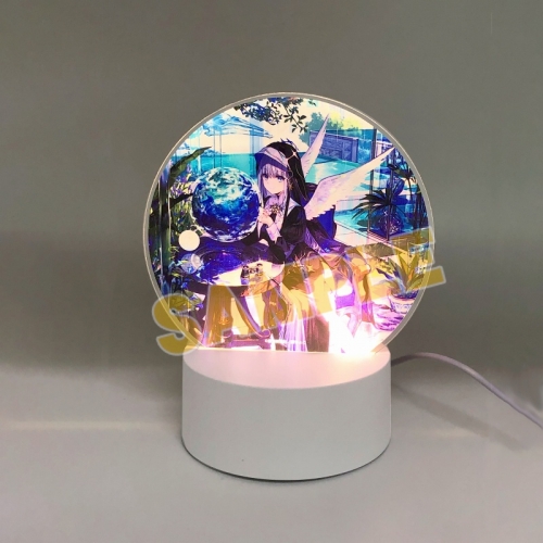 グッズ-スタンドポップ】「絵師100人展 13」 ライトアップアクリル 藤 