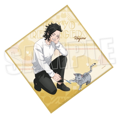 【グッズ-タオル】東京リベンジャーズ マイクロファイバータオル《猫とあそぼver.》(九井 一)【アニメイト限定】