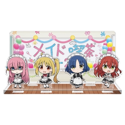 【グッズ-スタンドポップ】ぼっち・ざ・ろっく! アニメ「ぼっち・ざ・ろっく!」 アクリルジオラマ ひとり&虹夏&リョウ&郁代 メイド服ver.
