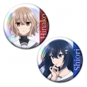 【グッズ-バッチ】TVアニメ『私を喰べたい、ひとでなし』 ホログラム缶バッジ2個セット 比名子&汐莉の画像