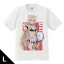 【グッズ-Tシャツ】わたしが恋人になれるわけないじゃん、ムリムリ!(※ムリじゃなかった!?) Tシャツ 王塚 真唯 猫耳水着メイドver.Lサイズ【描き下ろし】の画像