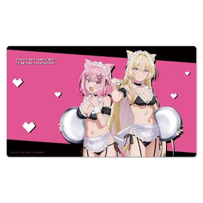 【グッズ-デスクマット】わたしが恋人になれるわけないじゃん、ムリムリ!(※ムリじゃなかった!?) キャラクターラバーマット れな子&真唯 猫耳水着メイドver.【描き下ろし】