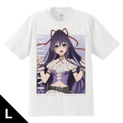 【グッズ-Tシャツ】デート・ア・ライブV Tシャツ 夜刀神十香 ゴシックパンク ホワイトver. Lサイズ 【描き下ろし】