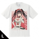 【グッズ-Tシャツ】デート・ア・ライブV Tシャツ 時崎狂三 ゴシックパンク ホワイトver. Lサイズ 【描き下ろし】の画像