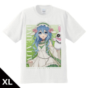 【グッズ-Tシャツ】デート・ア・ライブV Tシャツ 四糸乃 ゴシックパンク ホワイトver. XLサイズ 【描き下ろし】の画像