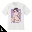 【グッズ-Tシャツ】ばっどがーる Tシャツ 優谷優 Lサイズ 水着ver.【描き下ろし】の画像