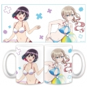 【グッズ-マグカップ】ばっどがーる マグカップ 優&涼 水着ver.【描き下ろし】の画像