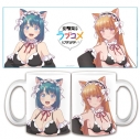【グッズ-マグカップ】幼馴染とはラブコメにならない マグカップ 汐&灯 猫耳水着メイドver.【描き下ろし】の画像
