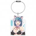【グッズ-キーホルダー】幼馴染とはラブコメにならない アクリルキーリング 水萌 汐 猫耳水着メイドver.【描き下ろし】の画像