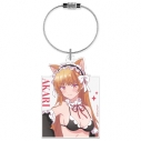 【グッズ-キーホルダー】幼馴染とはラブコメにならない アクリルキーリング 火威 灯 猫耳水着メイドver.【描き下ろし】の画像