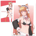 【グッズ-クリアファイル】幼馴染とはラブコメにならない クリアファイル 火威 灯 猫耳水着メイドver.【描き下ろし】の画像