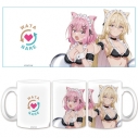 【グッズ-マグカップ】わたしが恋人になれるわけないじゃん、ムリムリ!(※ムリじゃなかった!?) マグカップ れな子&真唯 猫耳水着メイドver.【描き下ろし】の画像