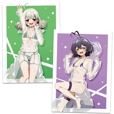 【グッズ-クリアファイル】魔法少女にあこがれて クリアファイル 柊うてな&阿良河キウィ レインコート水着ver.【描き下ろし】