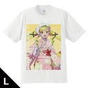 【グッズ-Tシャツ】ロックは淑女の嗜みでして Tシャツ 鈴ノ宮りりさ 振袖ver. Lサイズ【描き下ろし】の画像