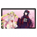【グッズ-デスクマット】ロックは淑女の嗜みでして キャラクターラバーマット りりさ&音羽 振袖ver.【描き下ろし】の画像