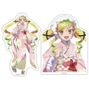 【グッズ-ステッカー】ロックは淑女の嗜みでして ダイカットステッカーセット 鈴ノ宮りりさ 振袖ver.【描き下ろし】の画像