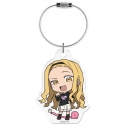 【グッズ-キーホルダー】タコピーの原罪 アクリルキーリング 雲母坂まりな デフォルメver.の画像