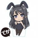 【グッズ-スタンドポップ】アニメ「青春ブタ野郎」シリーズ でかぷにこれ!アクリルフィギュア 桜島麻衣 バニーガールver.の画像