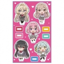 【グッズ-スタンドポップ】わたしが恋人になれるわけないじゃん、ムリムリ!(※ムリじゃなかった!?) アクリルキャラスタンド れな子&真唯&紫陽花&紗月&香穂 デフォルメキャラの画像