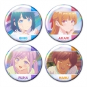 【グッズ-バッチ】幼馴染とはラブコメにならない ホログラム缶バッジ4個セット 汐&灯&るな&春の画像