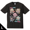 【グッズ-Tシャツ】わたしが恋人になれるわけないじゃん、ムリムリ!(※ムリじゃなかった!?) Tシャツ れな子&真唯&紫陽花&紗月&香穂 デフォルメver. Lサイズの画像