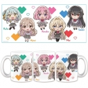 【グッズ-マグカップ】わたしが恋人になれるわけないじゃん、ムリムリ!(※ムリじゃなかった!?) マグカップ れな子&真唯&紫陽花&紗月&香穂 デフォルメver.の画像