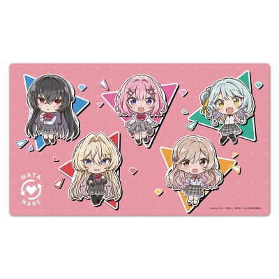【グッズ-デスクマット】わたしが恋人になれるわけないじゃん、ムリムリ!(※ムリじゃなかった!?) キャラクターラバーマット れな子&真唯&紫陽花&紗月&香穂 デフォルメver.