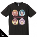 【グッズ-Tシャツ】幼馴染とはラブコメにならない Tシャツ 汐&灯&るな&春 デフォルメver. Lサイズの画像
