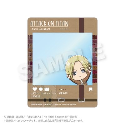 【グッズ-カード】進撃の巨人 SNS風カード ぽいんつver. アニ・レオンハート
