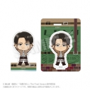 【グッズ-スタンドポップ】進撃の巨人 ぽいんつアクリルマスコット リヴァイの画像