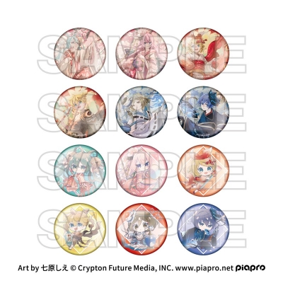 【グッズ-バッチ】ピアプロキャラクターズ cosmetics 音彩ノ粧 トレーディング缶バッジ