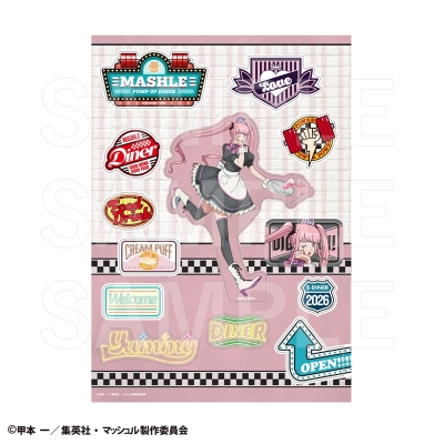 【グッズ-ステッカー】アニメ「マッシュル-MASHLE-」 PUMP UP DINER 3 ダイカットステッカー ラブ・キュート