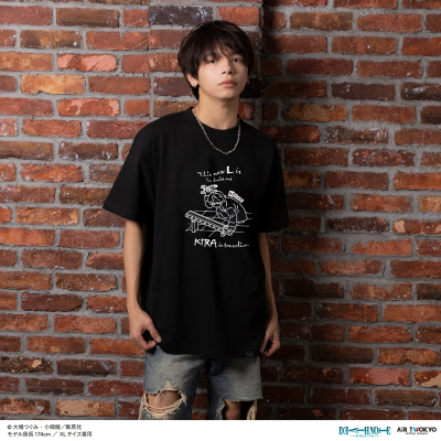 【グッズ-Tシャツ】DEATH NOTE 第1弾 シーンイラストTシャツ 5(ニア)ブラックXL