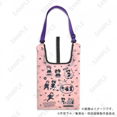 【グッズ-バッグ】呪術廻戦 ビィズニィズ ショルダー付ミニエコバッグC(虎杖・脹相・九十九・天元)