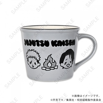 【グッズ-マグカップ】呪術廻戦 ビィズニィズ ホーロー風マグカップA(虎杖・伏黒・乙骨・脹相)