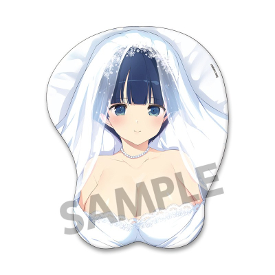 【グッズ-マウスパッド】閃乱カグラ 描き下ろしおっぱいマウスパッド 夜桜 ウェディング ver.