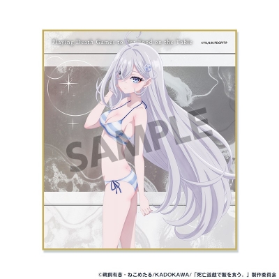 【グッズ-色紙】死亡遊戯で飯を食う。 ミニ色紙 幽鬼 CLOUDY BEACH ver.