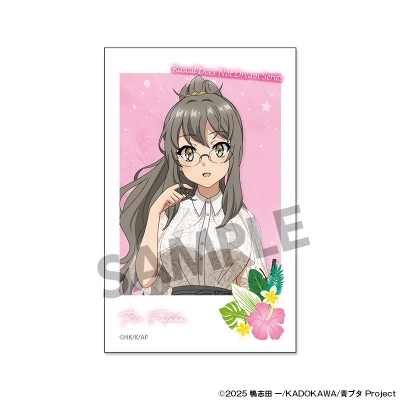 【グッズ-ステッカー】青春ブタ野郎シリーズ 描き下ろしインスタントフォト風ステッカー 双葉理央 バカンス ver.