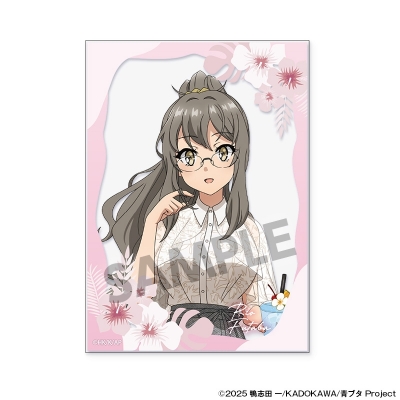 【グッズ-カード】青春ブタ野郎シリーズ 描き下ろしアクリルカード 双葉理央 バカンス ver.
