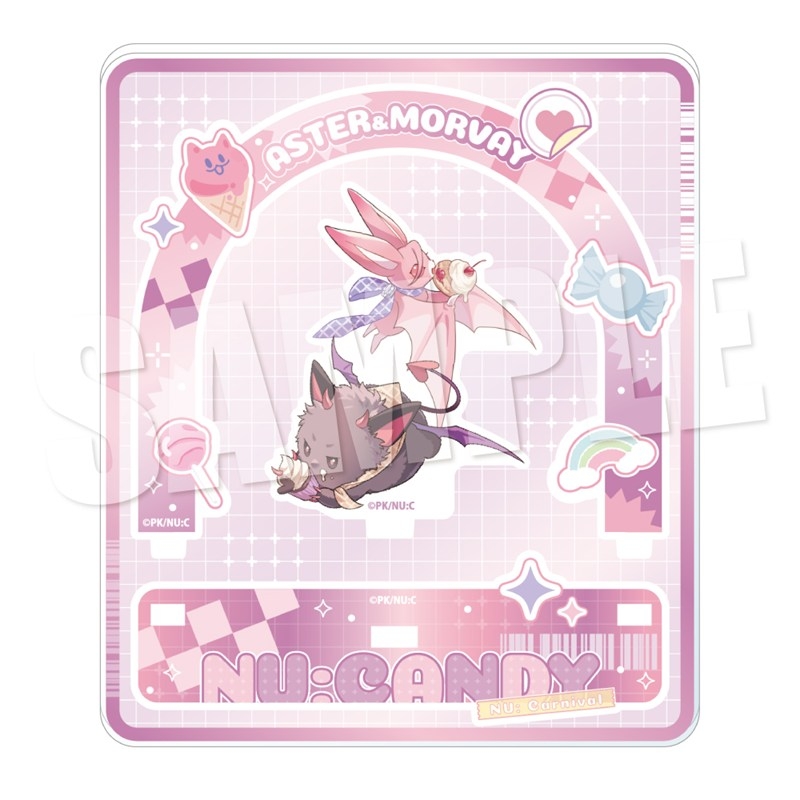 【グッズ-スタンドポップ】NU: カーニバル アクリルジオラマスタンド《キャンディーver.》(エスター&モルフィス)【アニメイト限定】