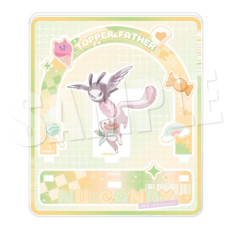 【グッズ-スタンドポップ】NU: カーニバル アクリルジオラマスタンド《キャンディーver.》(トパ&親父)【アニメイト限定】