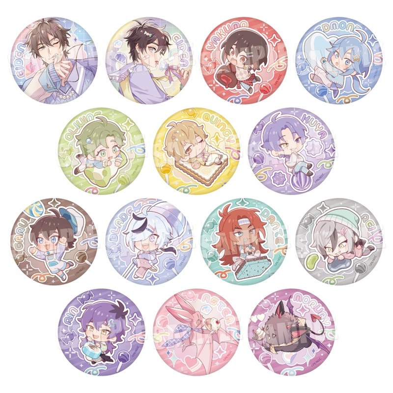 【グッズ-バッチ】NU: カーニバル トレーディングオーロラ缶バッジ《キャンディーver.》【アニメイト限定】