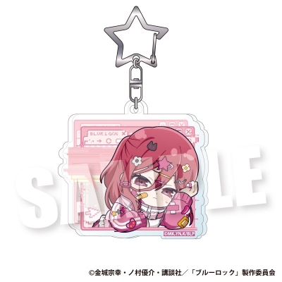 【グッズ-キーホルダー】ブルーロック アクリルキーホルダー《ドキ★バグver.》(千切 豹馬)