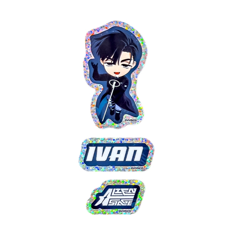 【グッズ-ステッカー】ALIEN STAGE ねんどろいどぷらす ホログラムステッカーセット イヴァン