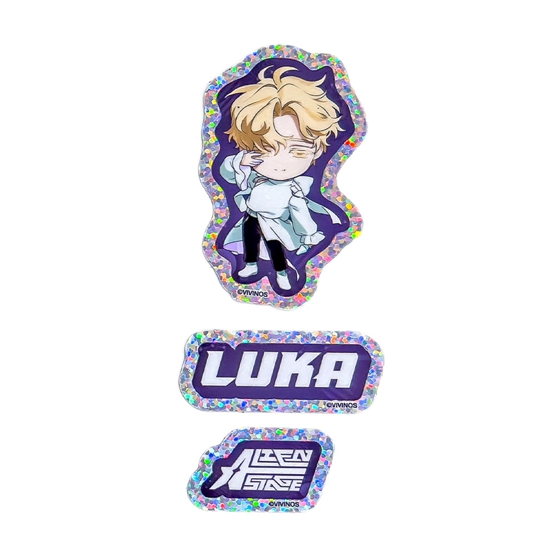 【グッズ-ステッカー】ALIEN STAGE ねんどろいどぷらす ホログラムステッカーセット ルカ