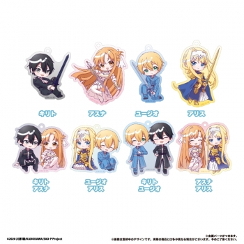 グッズ-キーホルダー】ソードアート・オンライン わいわいアクリル ソードアート・オンライン アクリルキーホルダー 2 9個セット コンプリート